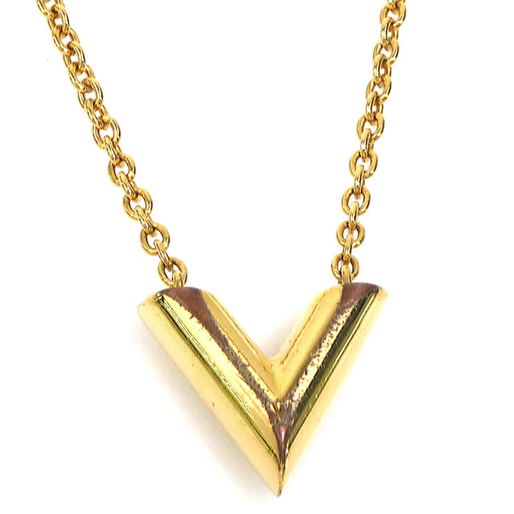 LOUIS VUITTON Gold Necklace - Picture 1 of 11